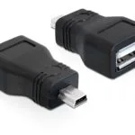DeLock Μετατροπέας mini USB male σε USB-A female 1τμχ 65277