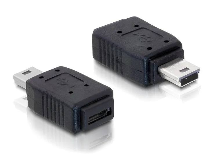 f9c1443175d524f21dd0247b2afc5e57.jpg DeLock Μετατροπέας mini USB male σε micro USB female 1τμχ 65155 - Image 1