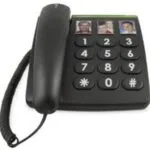 Doro Phoneeasy 331PH Ενσύρματο Τηλέφωνο Γραφείου για Ηλικιωμένους Μαύρο