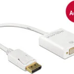 DeLock 62600 Μετατροπέας DisplayPort male σε DVI-I female Λευκό