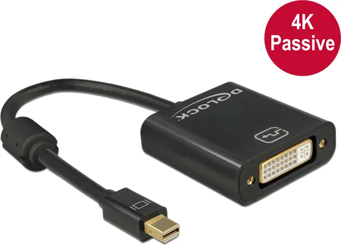 20150309112613_delock_mini_displayport_male_dvi_i_female_62605.jpeg DeLock 62605 Μετατροπέας mini DisplayPort male σε DVI-I female 1τμχ - Image 1