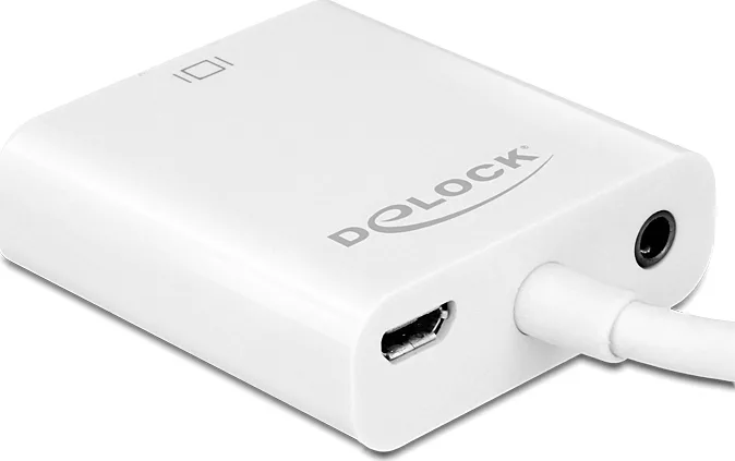 20150630102052_delock_micro_hdmi_female_micro_usb_b_female_vga_female_3_5_jack_female.jpeg DeLock Delock Adapter HDMI Micro-D male > VGA female with Μετατροπέας micro HDMI male σε 3.5mm / VGA female Λευκό 1τμχ - Image 1