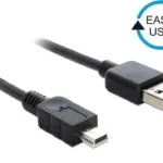 DeLock USB 2.0 Cable USB-A male - mini USB-A male 1m (83362)