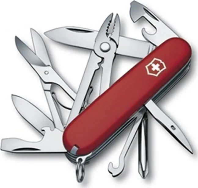 20170305223042_90660fd9.jpeg Victorinox Deluxe Tinker Ελβετικός Σουγιάς Κόκκινος 1.4723 - Image 1
