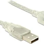 DeLock USB 2.0 Cable USB-A male - USB-A female Διάφανο 1m 83883