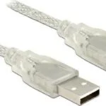 DeLock USB 2.0 Cable USB-A male - USB-A male Διάφανο 3m 83890
