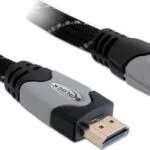DeLock HDMI 2.0 Premium High Speed 4K 60Hz HDR Angle (90°) Cable HDMI male - HDMI male 3m Μαύρο 83045