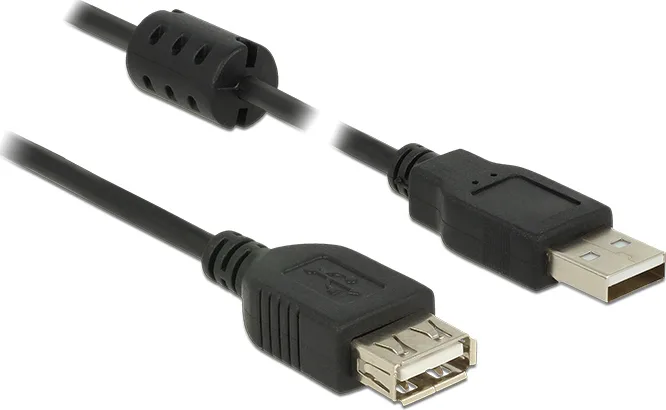 20170320115732_delock_usb_2_0_cable_usb_a_male_usb_a_female_5m_84887.jpeg DeLock USB 2.0 Cable USB-A male - USB-A female 5m (84887) - Image 1