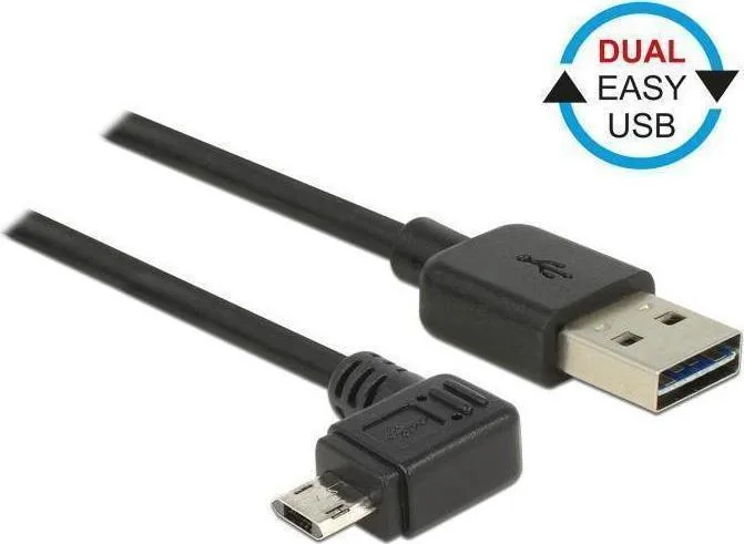 20170328105421_delock_regular_usb_2_0_to_micro_usb_cable_mayro_2m_83853.jpeg DeLock Regular USB 2.0 to micro USB Cable Μαύρο 2m (83853) - Image 1