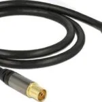 DeLock Καλώδιο Κεραίας Coax male - Coax female Μαύρο 1m (88922) 1τμχ