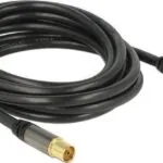 DeLock Καλώδιο Κεραίας Coax male - Coax female Μαύρο 3m (88924) 1τμχ