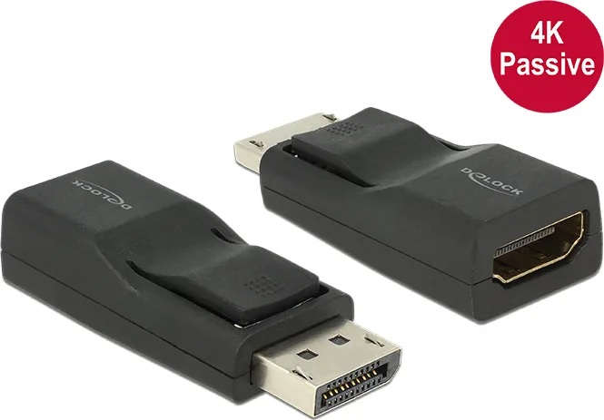 20170404092635_delock_displayport_male_hdmi_female_65685.jpeg DeLock Μετατροπέας DisplayPort male σε HDMI female 1τμχ 65685 - Image 1