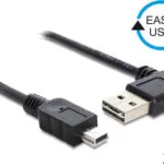 DeLock USB 2.0 Cable USB-A male - mini USB-B male Μαύρο 2m 83379