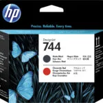 HP 744 Γνήσιο Μελάνι Εκτυπωτή InkJet Matte Μαύρο / Κόκκινο (F9J88A)