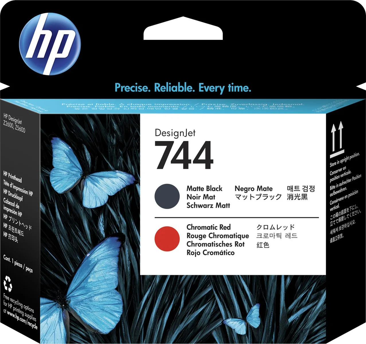 20171124161528_hp_744_matte_black_chromatic_red_f9j88a.jpeg HP 744 Γνήσιο Μελάνι Εκτυπωτή InkJet Matte Μαύρο / Κόκκινο (F9J88A) - Image 1