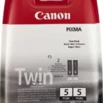 Canon PGI-5 Γνήσιο Πακέτο 2 Μελανιών Εκτυπωτή InkJet Μαύρο (0628B030)