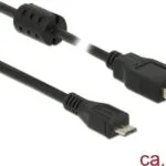 DeLock Regular USB 2.0 to micro USB Cable Μαύρο 1m (84901)