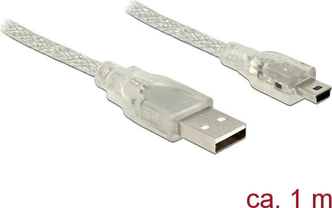 20171222161125_delock_usb_2_0_cable_usb_a_male_mini_usb_b_male_1m_83905.jpeg DeLock USB 2.0 Cable USB-A male - mini USB-B male 1m (83905) - Image 1