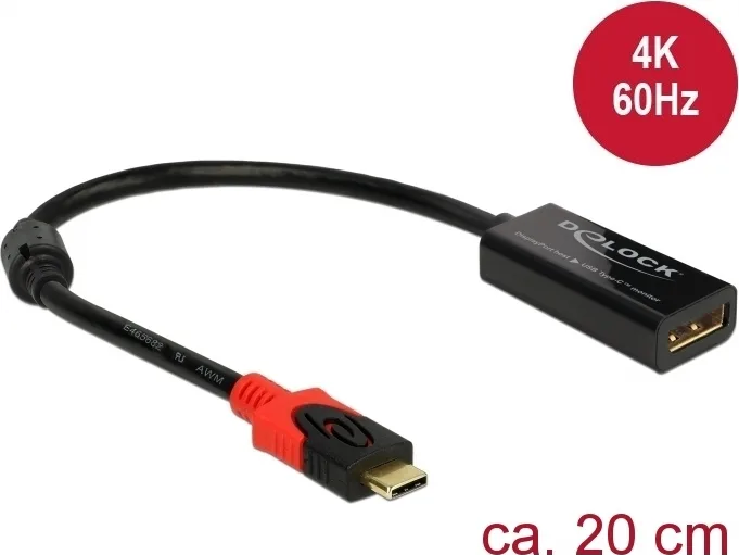 20181022150416_delock_usb_c_male_displayport_female_63928.jpeg DeLock Μετατροπέας USB-C male σε DisplayPort female (63928) - Image 1