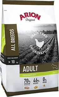 20190107155553_arion_original_chicken_potato_12kg.jpeg Arion Original Chicken & Potato 12kg Ξηρά Τροφή χωρίς Σιτηρά & Γλουτένη για Ενήλικους Σκύλους με Κοτόπουλο και Πατάτες - Image 1