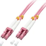 Lindy Καλώδιο Οπτικής Ίνας LC-LC 10m Ροζ 46344