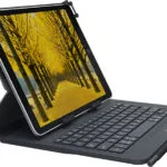 Logitech Flip Cover με Πληκτρολόγιο στα Αγγλικά US Μαύρη (Universal 9-10.1")