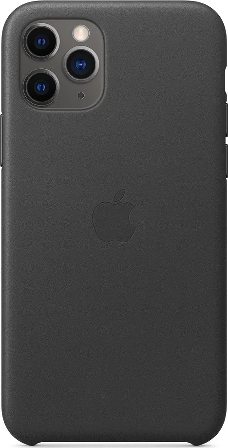 20190917155925_apple_leather_case_mayro_iphone_11_pro.jpeg Apple Leather Case Back Cover Δερμάτινο Μαύρο (iPhone 11 Pro) MWYE2ZM/A - Image 1