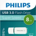 Philips Snow 8GB USB 3.1 Stick Πράσινο