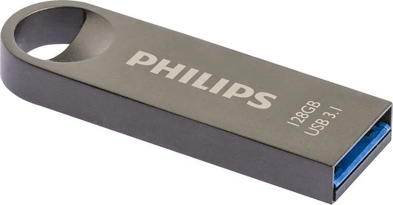 20200109165646_2c373f76.jpeg Philips Moon 128GB USB 3.1 Stick Ασημί - Image 1