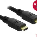 DeLock Active Cable HDMI male - HDMI male 10m Μαύρο 85284