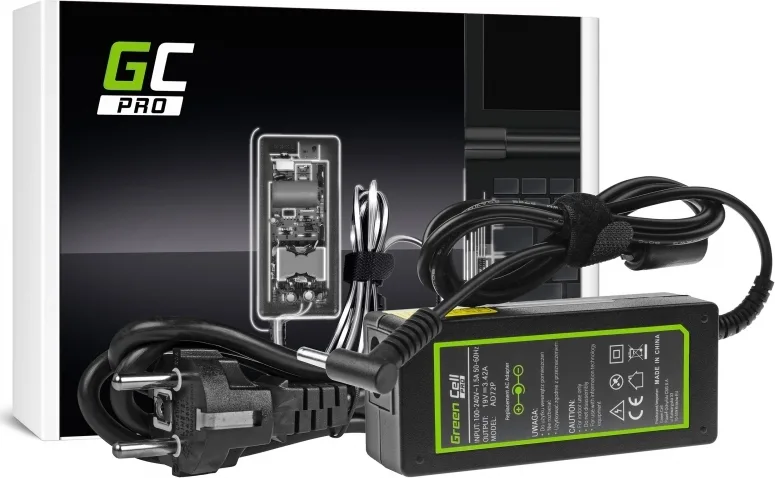 20200220104839_green_cell_ac_adapter_65w_ad72p.jpeg Green Cell Pro Φορτιστής Laptop 65W 19V 3.42A για Asus με Αποσπώμενο Καλώδιο Τροφοδοσίας AD72P - Image 1