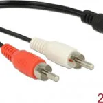 DeLock Μετατροπέας RCA 2x male σε 3.5mm female (85806)