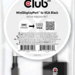 Club3D MiniDisplayPort to VGA Black Active Adapter M/F Μετατροπέας mini DisplayPort male σε VGA female 1τμχ