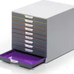 Durable Πλαστικό Συρταράκι Γραφείου 10 Θέσεων 35.6x29.2x28cm Γκρι Varicolor 1657610