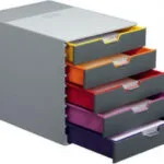 Durable Πλαστικό Συρταράκι Γραφείου 5 Θέσεων 28x35.6x29.2cm Γκρι Varicolor 1657605