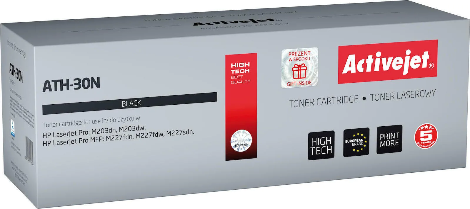20210119144208_active_jet_symvato_toner_hp_30a_cf230a.jpeg Active Jet Συμβατό Toner για Laser Εκτυπωτή HP 30A CF230A 1600 Σελίδων Μαύρο - Image 1