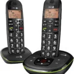 Doro PhoneEasy 105wr Ασύρματο Τηλέφωνο Duo Μαύρο