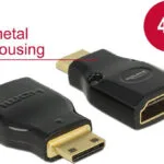 DeLock Μετατροπέας mini HDMI male σε HDMI female 1τμχ 65665