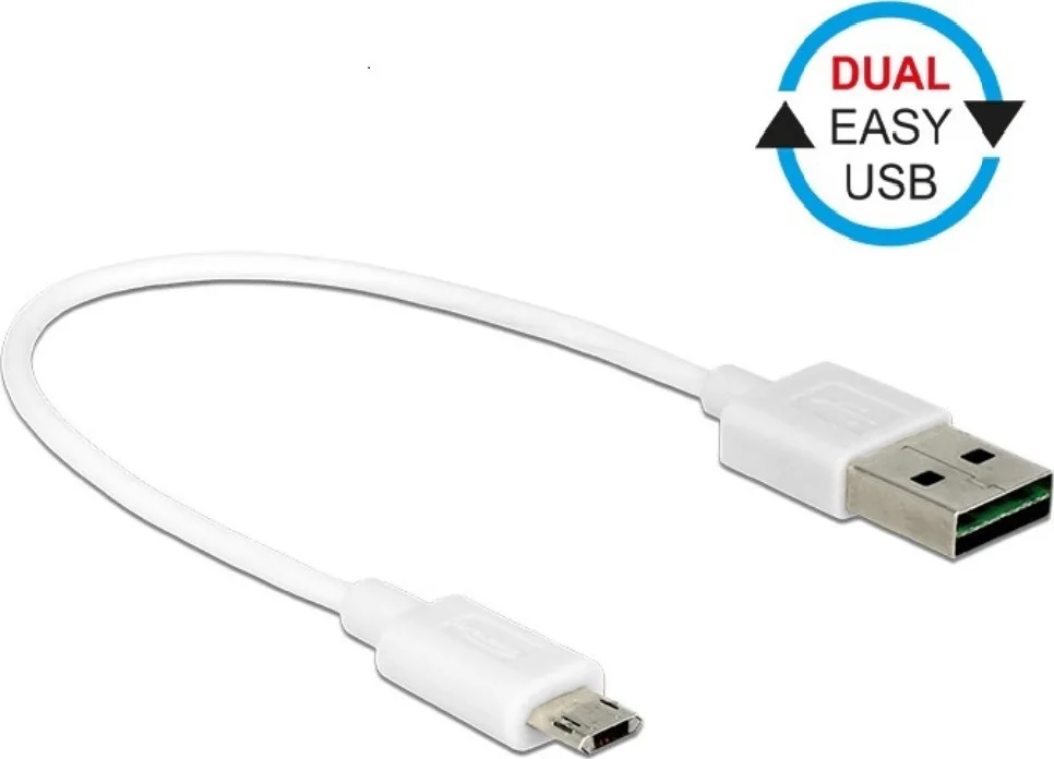 20210222125902_delock_usb_a_male_micro_usb_male_84805.jpeg DeLock Μετατροπέας USB-A male σε micro USB male Λευκό 1τμχ 84805 - Image 1