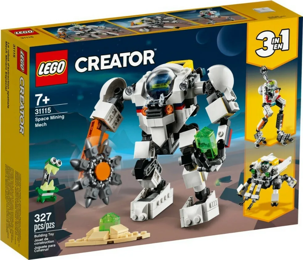 20210225111358_lego_creator_space_mining_mech_31115.jpeg LEGO Creator Space Mining Mech για 7+ Ετών 327τμχ 31115 - Image 1