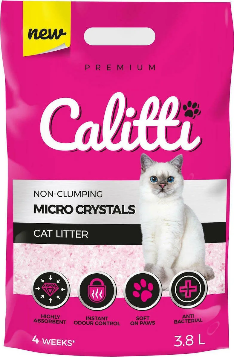 20210323130535_calitti_micro_crystals_3_8lt.jpeg Calitti Micro Crystals Κρυσταλλική Άμμος Γάτας 3.8lt - Image 1
