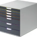 Durable Πλαστικό Συρταράκι Γραφείου 7 Θέσεων 28x35.6x29.2cm Γκρι Varicolor 1657607
