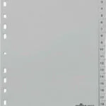 Durable Πλαστικά Διαχωριστικά για Έγγραφα A4 με Τρύπες 20τμχ 6522 1656522