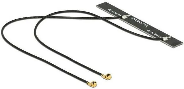 20210624142439_delock_dual_band_wlan_wifi_6_twin_antenna_2_x_mhf_i_male.jpeg DeLock 88983 Εσωτερική Κεραία WiFi Πανκατευθυντική 5dBi - Image 1