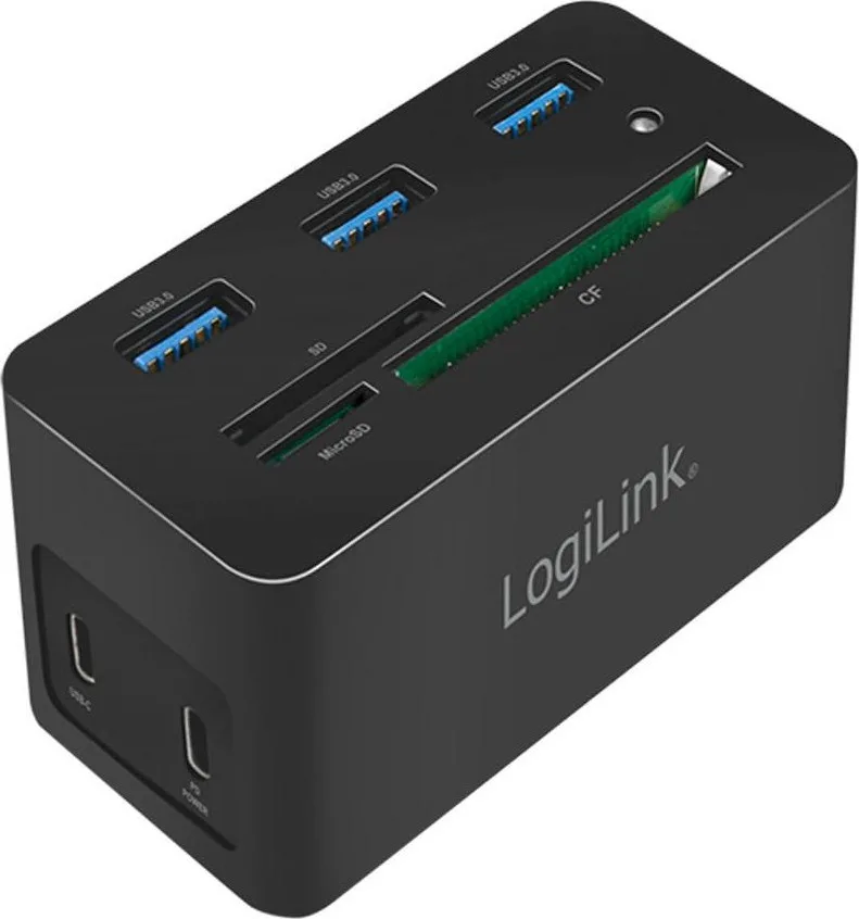 20210812123106_logilink_docking_station_usb_3_0_type_c_10_port.jpeg LogiLink USB-C Docking Station με HDMI 4K PD Ethernet Μαύρο (UA0370) - Image 1