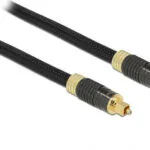 DeLock Optical Audio Cable TOS male - TOS male Μαύρο 1m (86592)