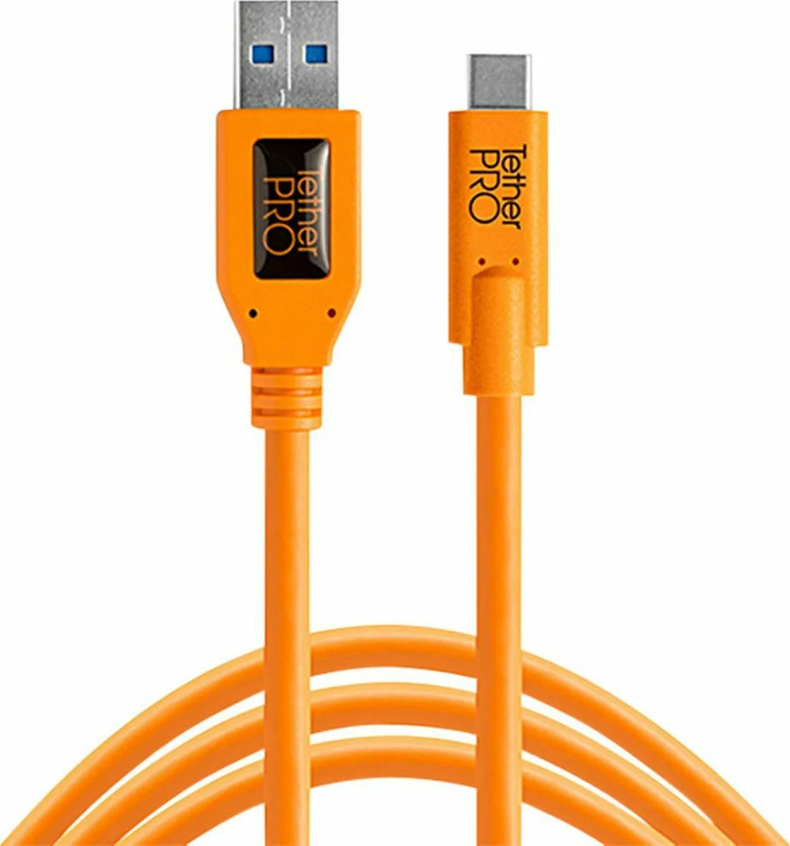 20211014091115_tether_tools_regular_usb_3_0_cable_usb_c_male_usb_a_male_portokali_4_60m_tet_cuc3215_org.jpeg Tether Tools USB 3.0 Cable USB-C male - USB-A Πορτοκαλί 4.6m TET-CUC3215-ORG - Image 1