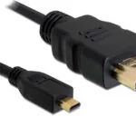 DeLock 82664 HDMI 2.0 Premium High Speed 4K 60Hz HDR Cable HDMI male - micro HDMI male 2m Μαύρο 82664