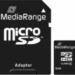 MediaRange MR958 microSDHC 16GB Class 10 A1 High Speed 80MB/s με αντάπτορα
