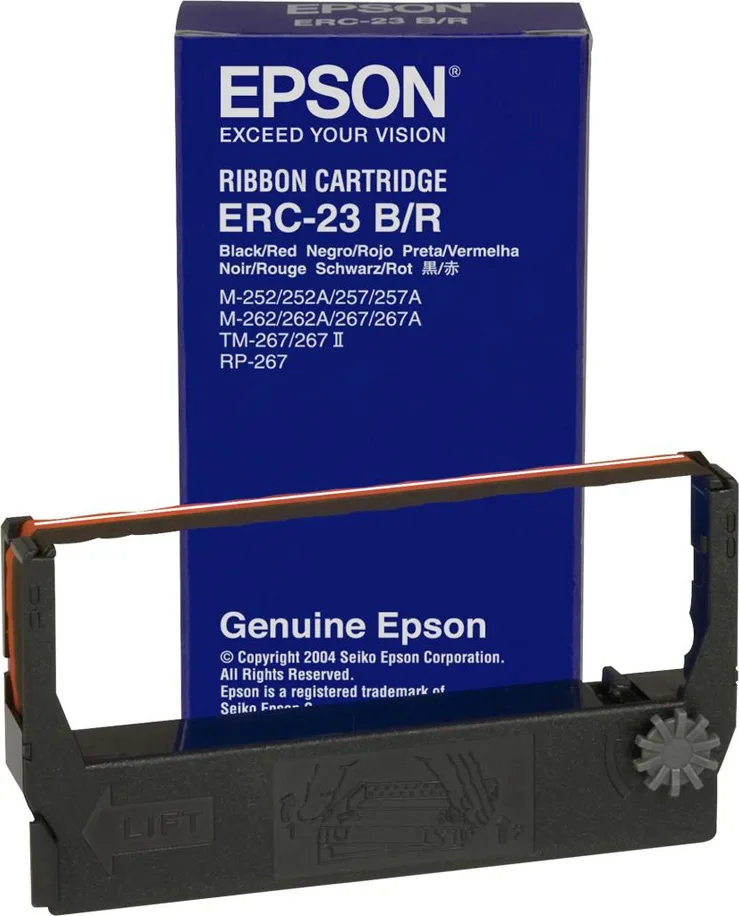 20211124172203_epson_erc_23_melanotainia_gia_tm_267_ii_m_252_262_267_black_red_1tmch.jpeg Epson ERC-23 Γνήσια Μελανοταινία Πολύχρωμο 1τμχ (C43S015362) - Image 1